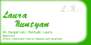 laura muntyan business card